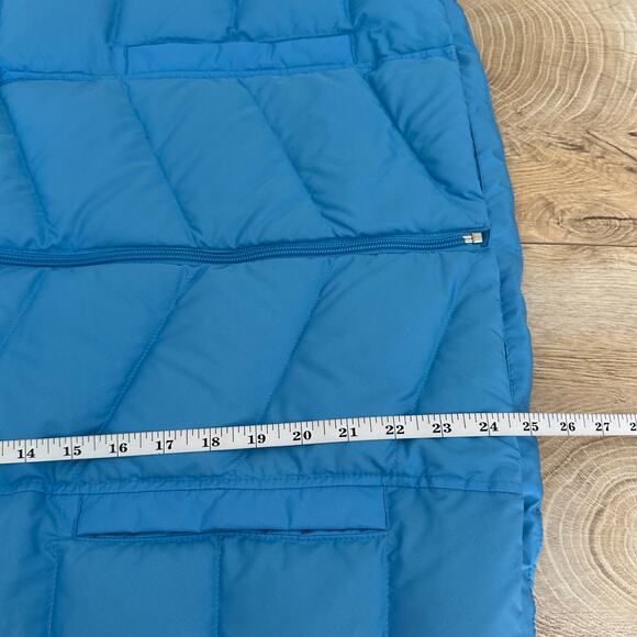 Lands' End Women's HyperDry 600 Down Puffer Vest Sky Blue L 14-16 - Picture 11 of 11